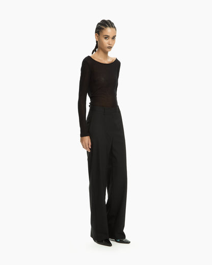 _MALLONI Pantalone sartoriale NERO