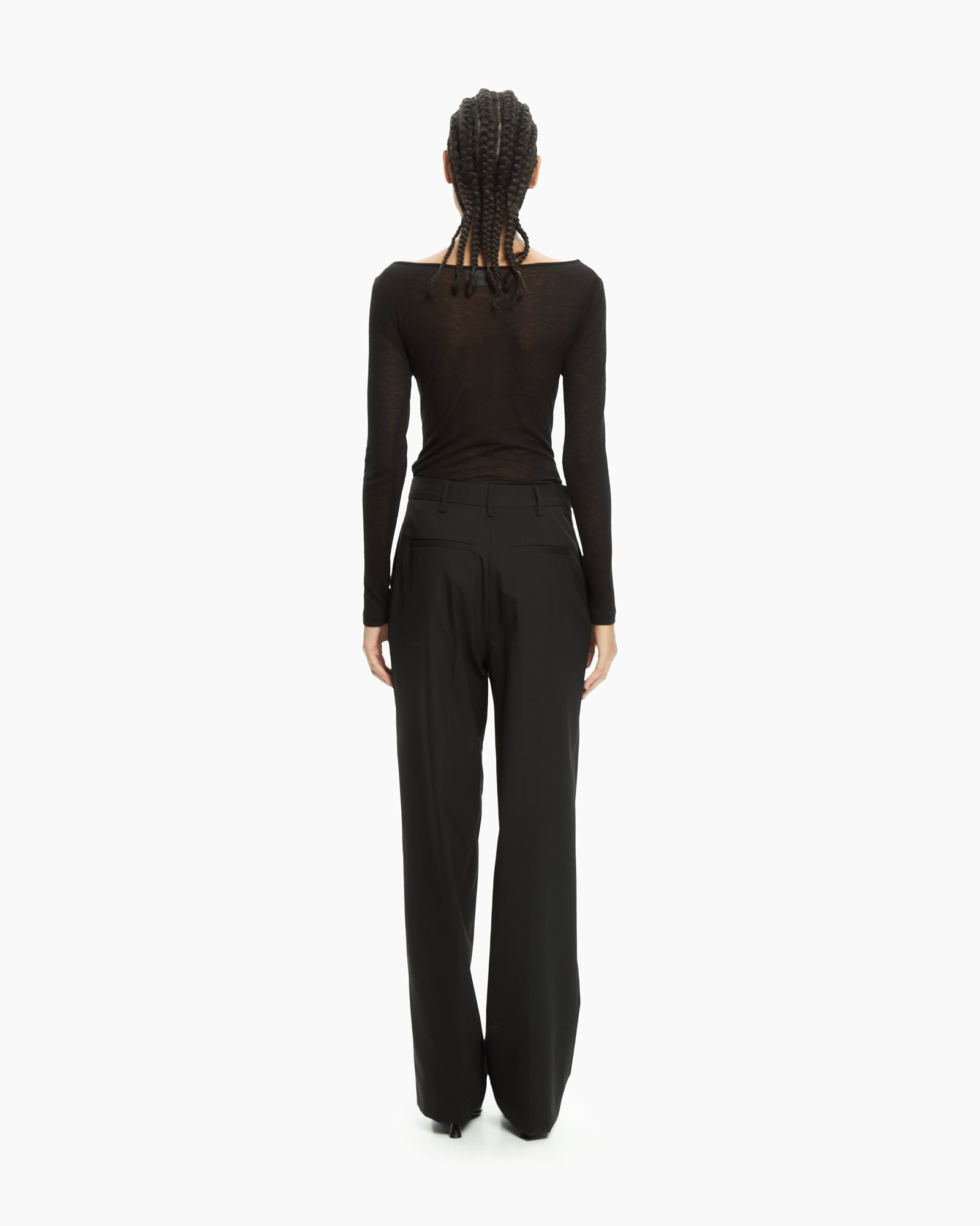 _MALLONI Pantalone sartoriale NERO