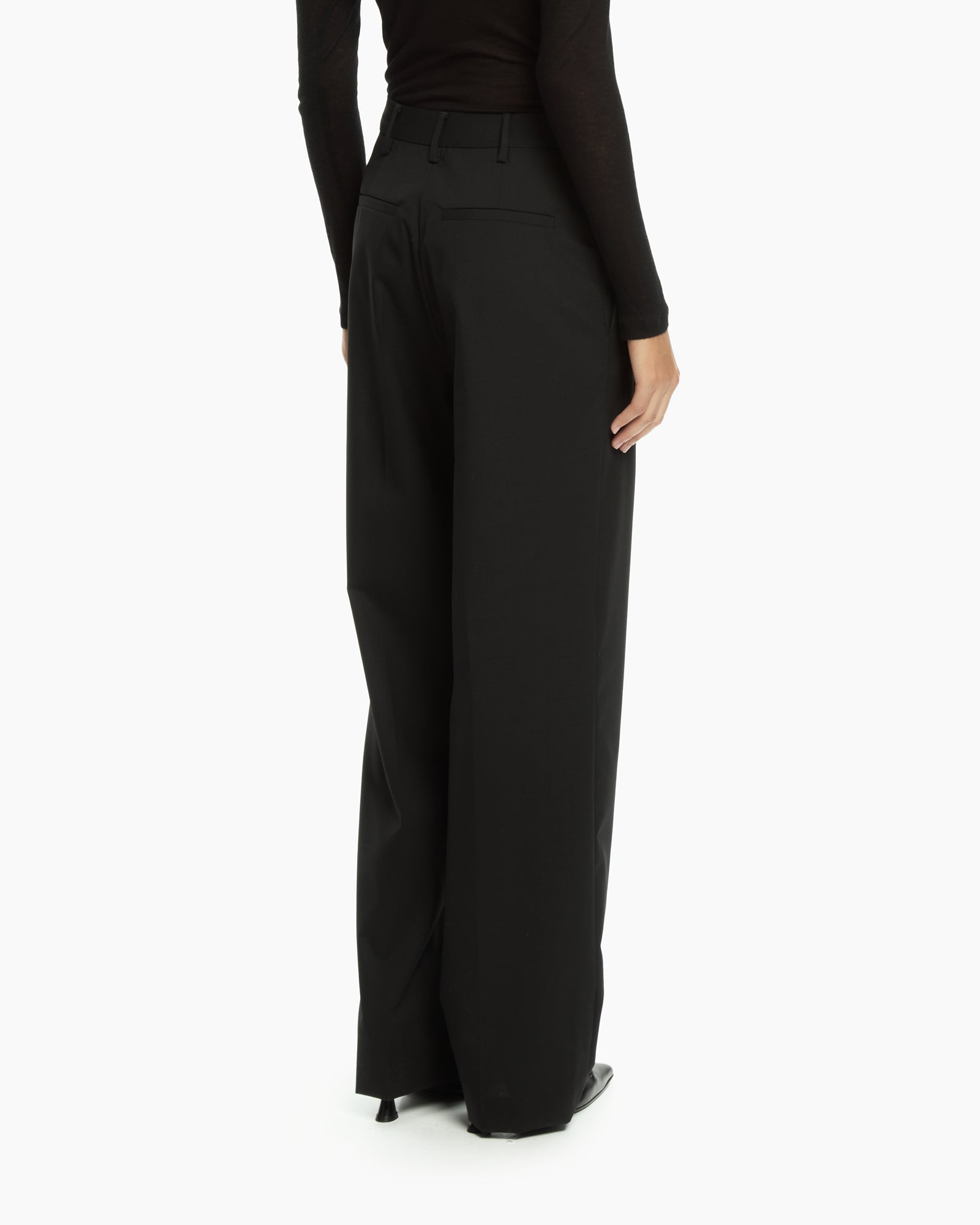 _MALLONI Pantalone sartoriale NERO