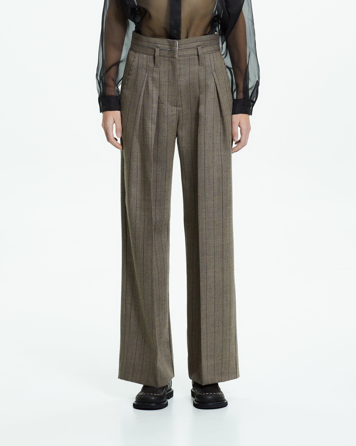 _MALLONI Pantalone gessato GRIGIO