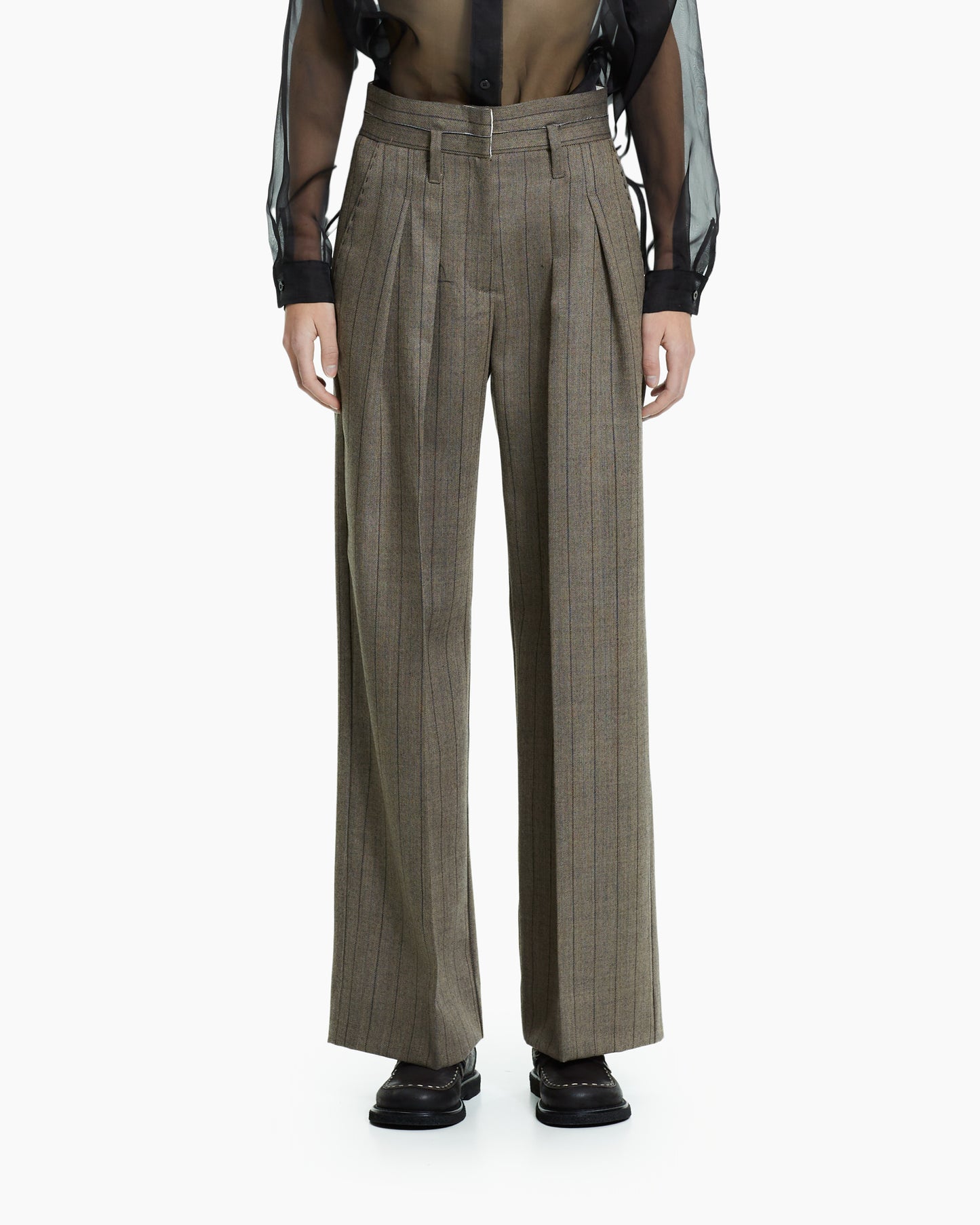 _MALLONI Pantalone gessato GRIGIO
