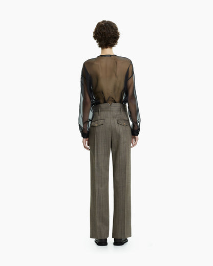 _MALLONI Pantalone gessato GRIGIO