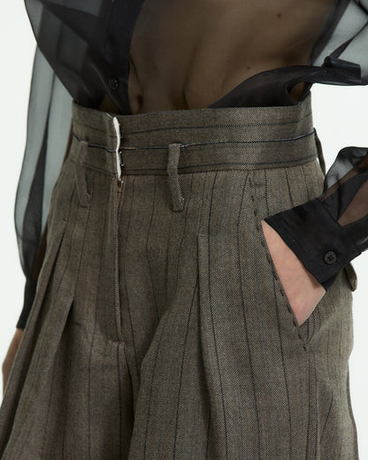 _MALLONI Pantalone gessato GRIGIO
