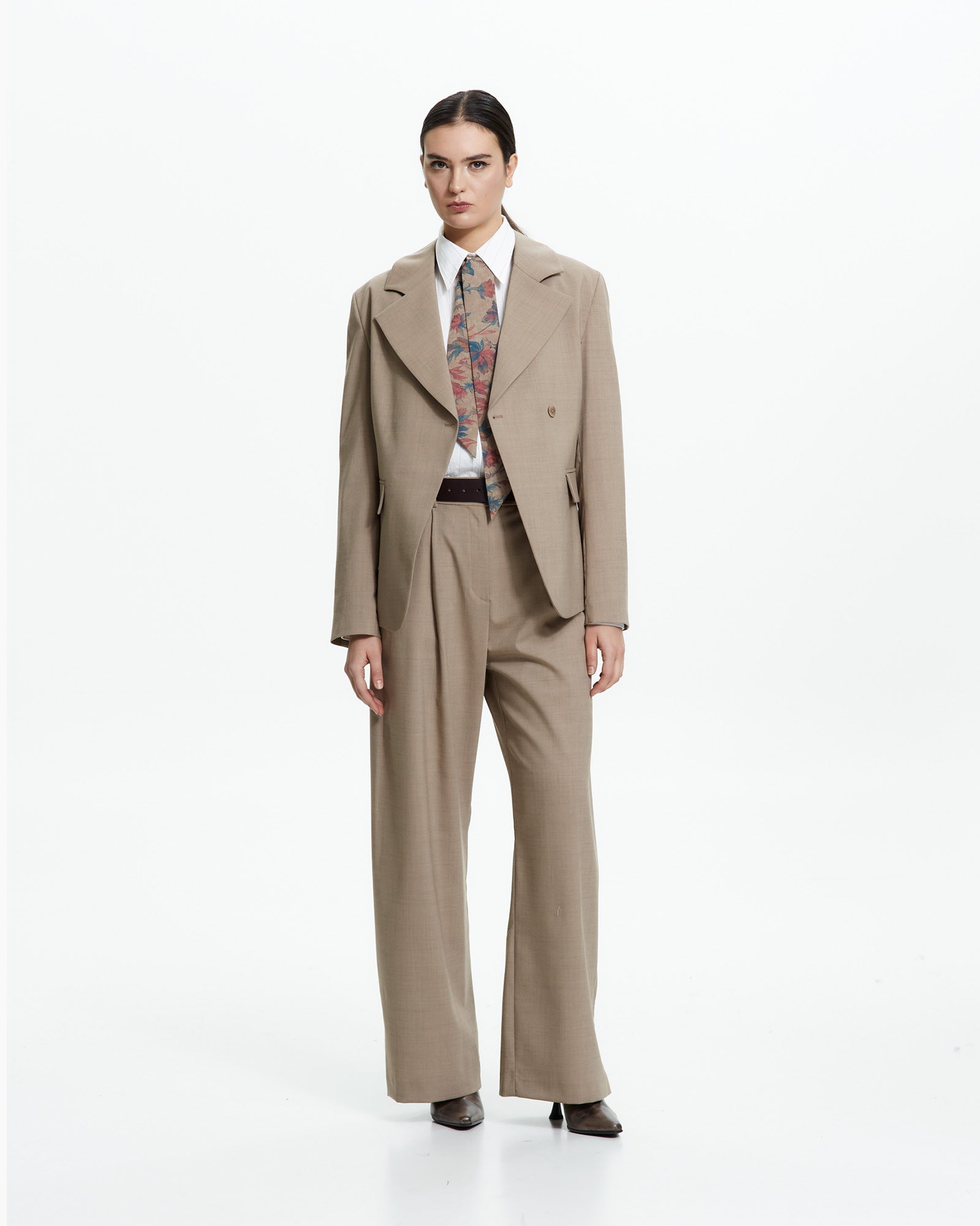 _MALLONI Pantalone wide-leg TORTORA