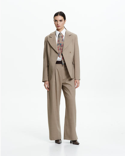 _MALLONI Pantalone wide-leg TORTORA