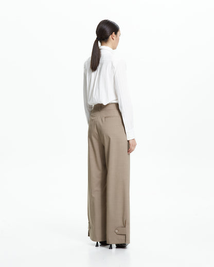 _MALLONI Pantalone wide-leg TORTORA