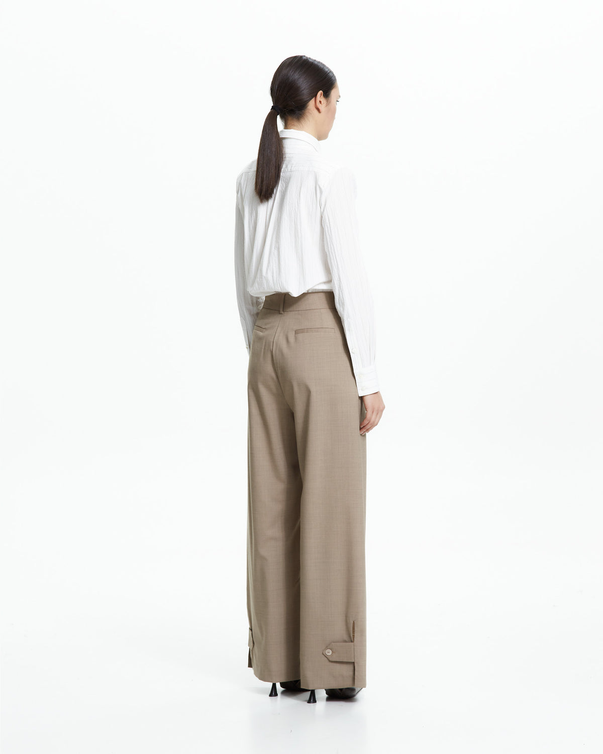 _MALLONI Pantalone wide-leg TORTORA