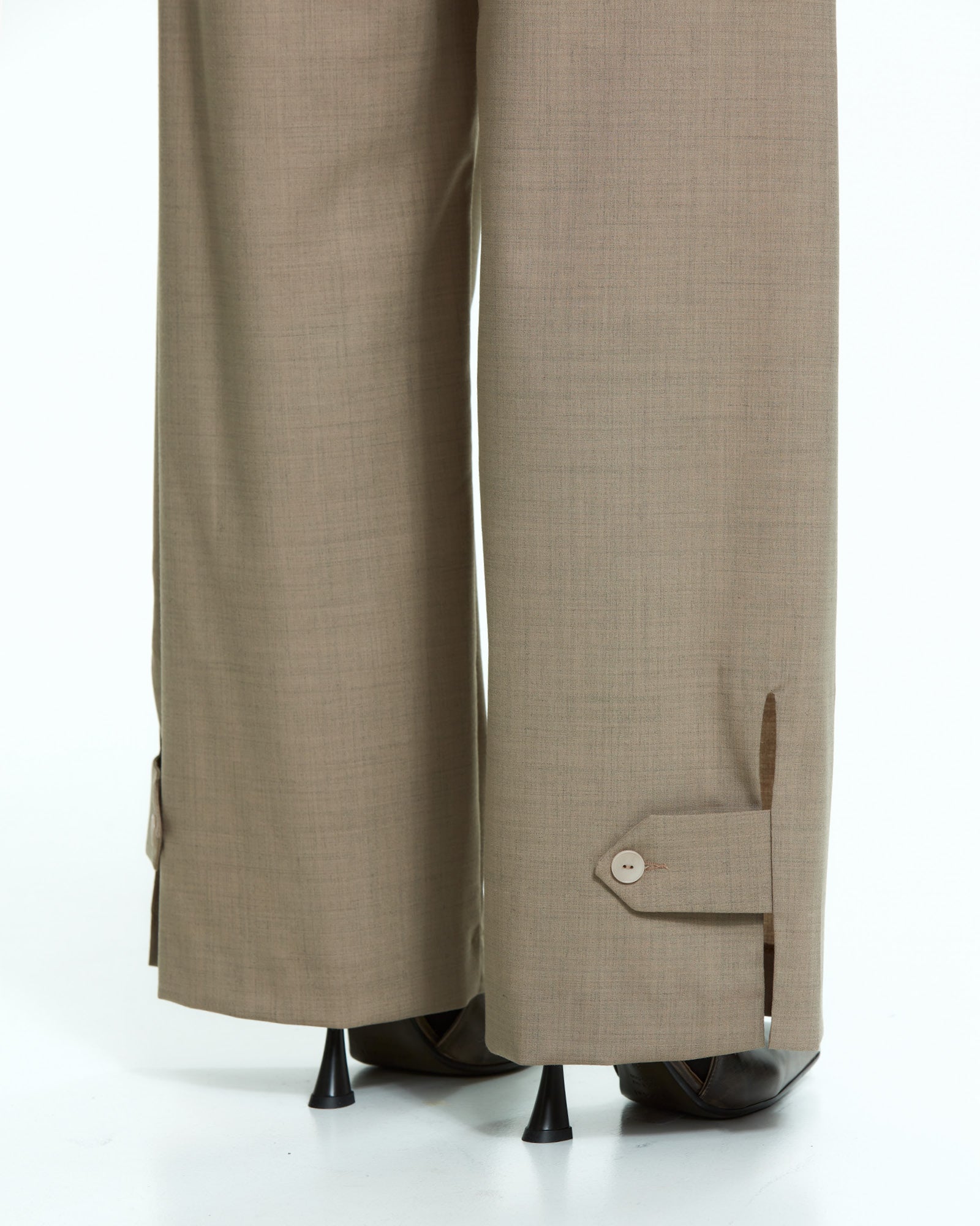_MALLONI Pantalone wide-leg TORTORA