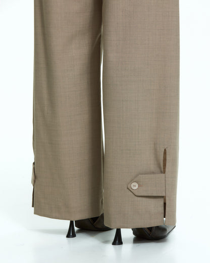 _MALLONI Pantalone wide-leg TORTORA