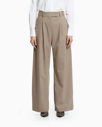 _MALLONI Pantalone wide-leg TORTORA