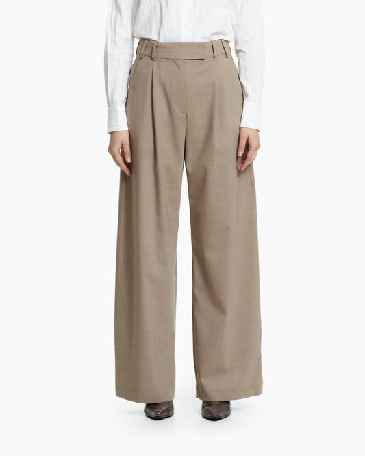 _MALLONI Pantalone wide-leg TORTORA