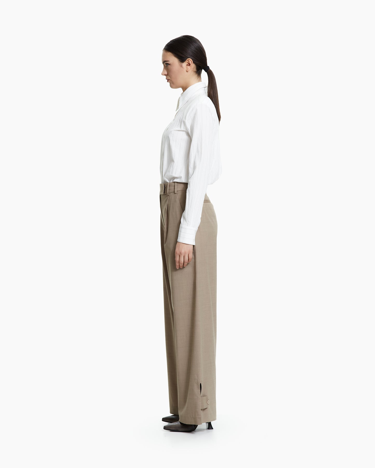 _MALLONI Pantalone wide-leg TORTORA