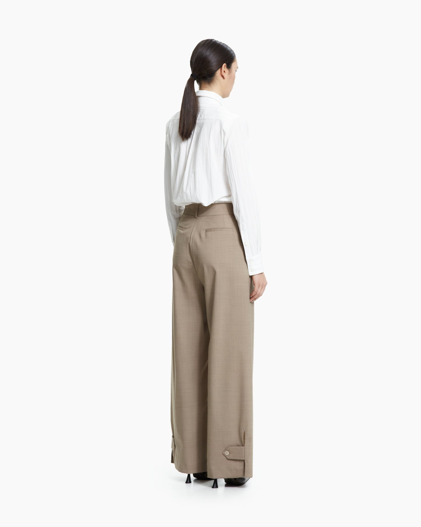 _MALLONI Pantalone wide-leg TORTORA