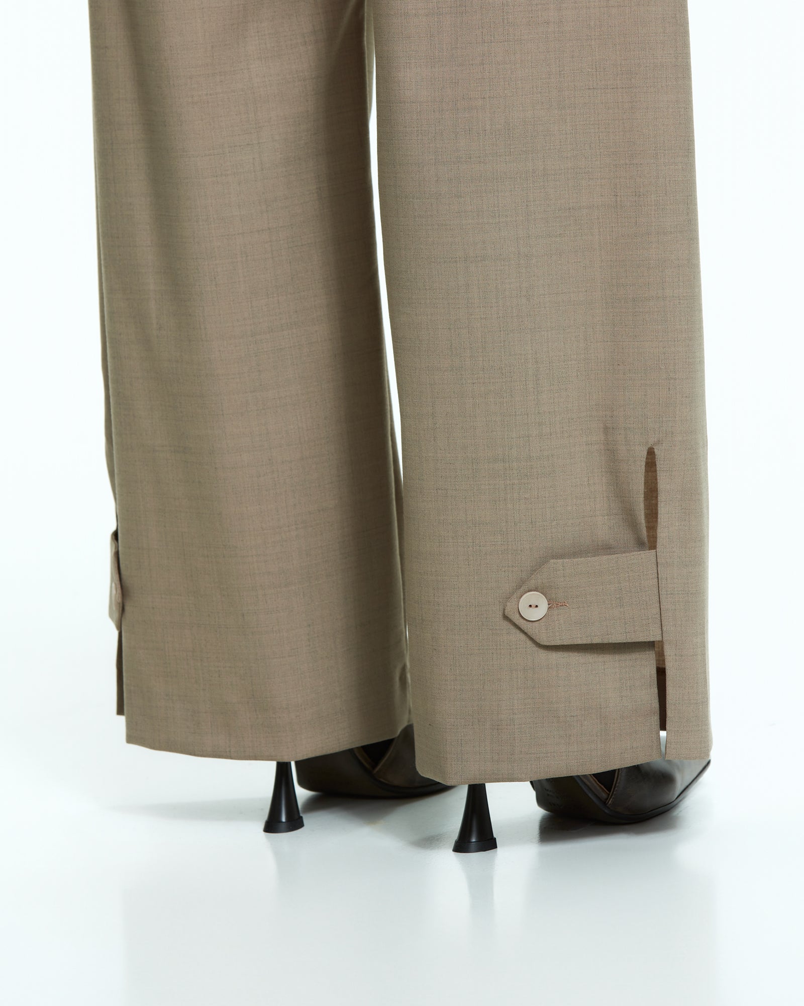 _MALLONI Pantalone wide-leg TORTORA