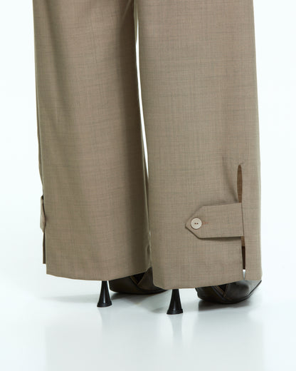 _MALLONI Pantalone wide-leg TORTORA