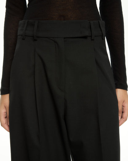 _MALLONI Pantalone wide-leg NERO