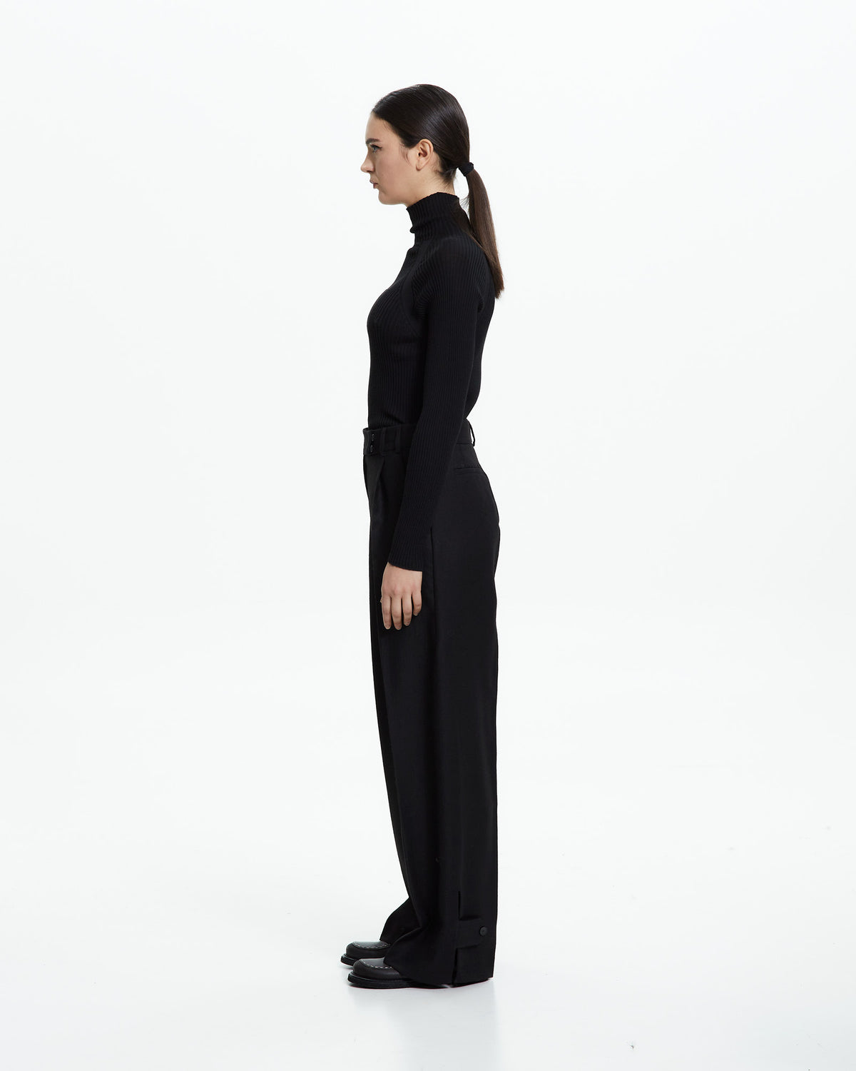 _MALLONI Pantalone palazzo NERO