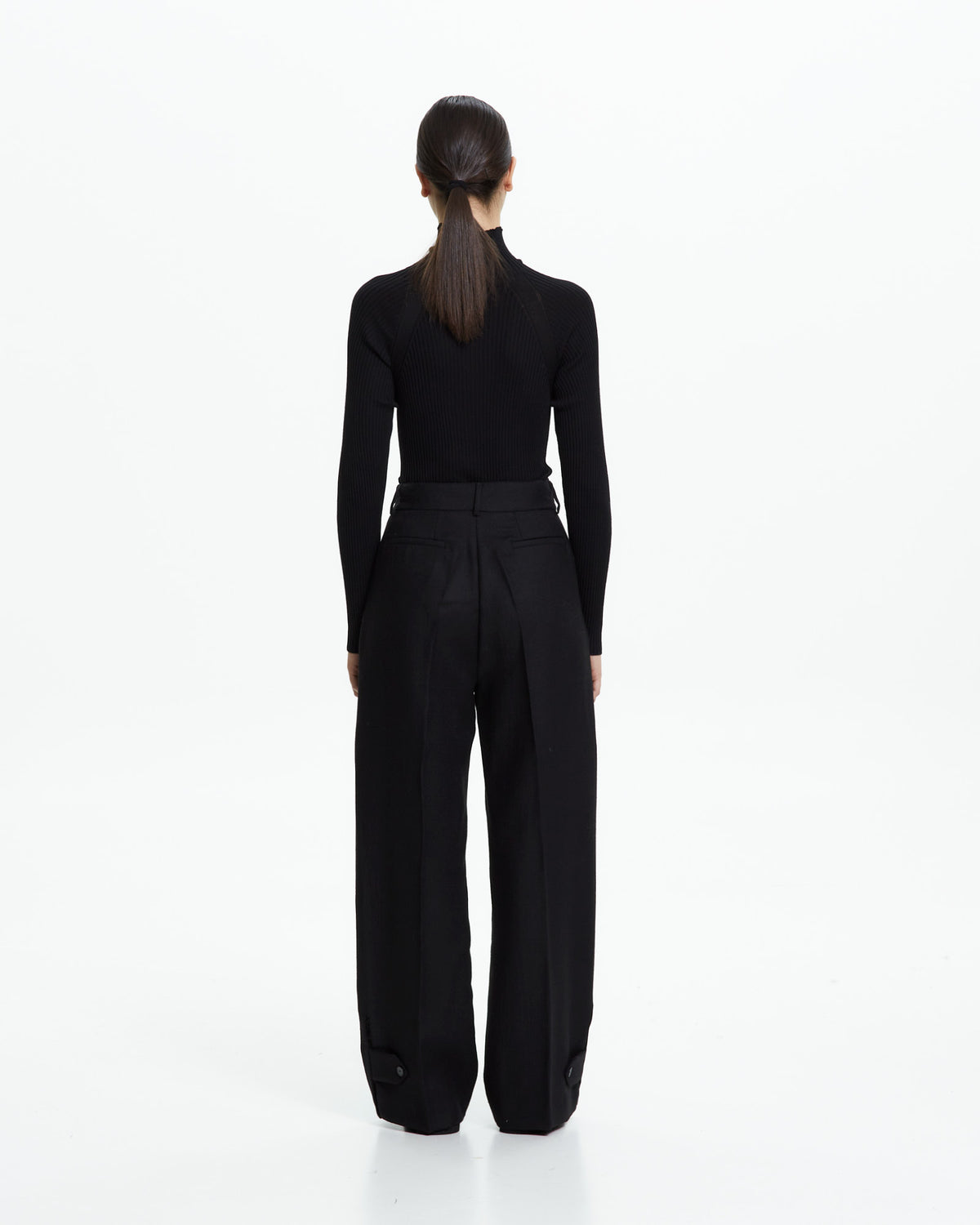 _MALLONI Pantalone palazzo NERO
