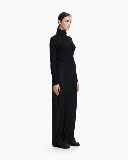 _MALLONI Pantalone palazzo NERO