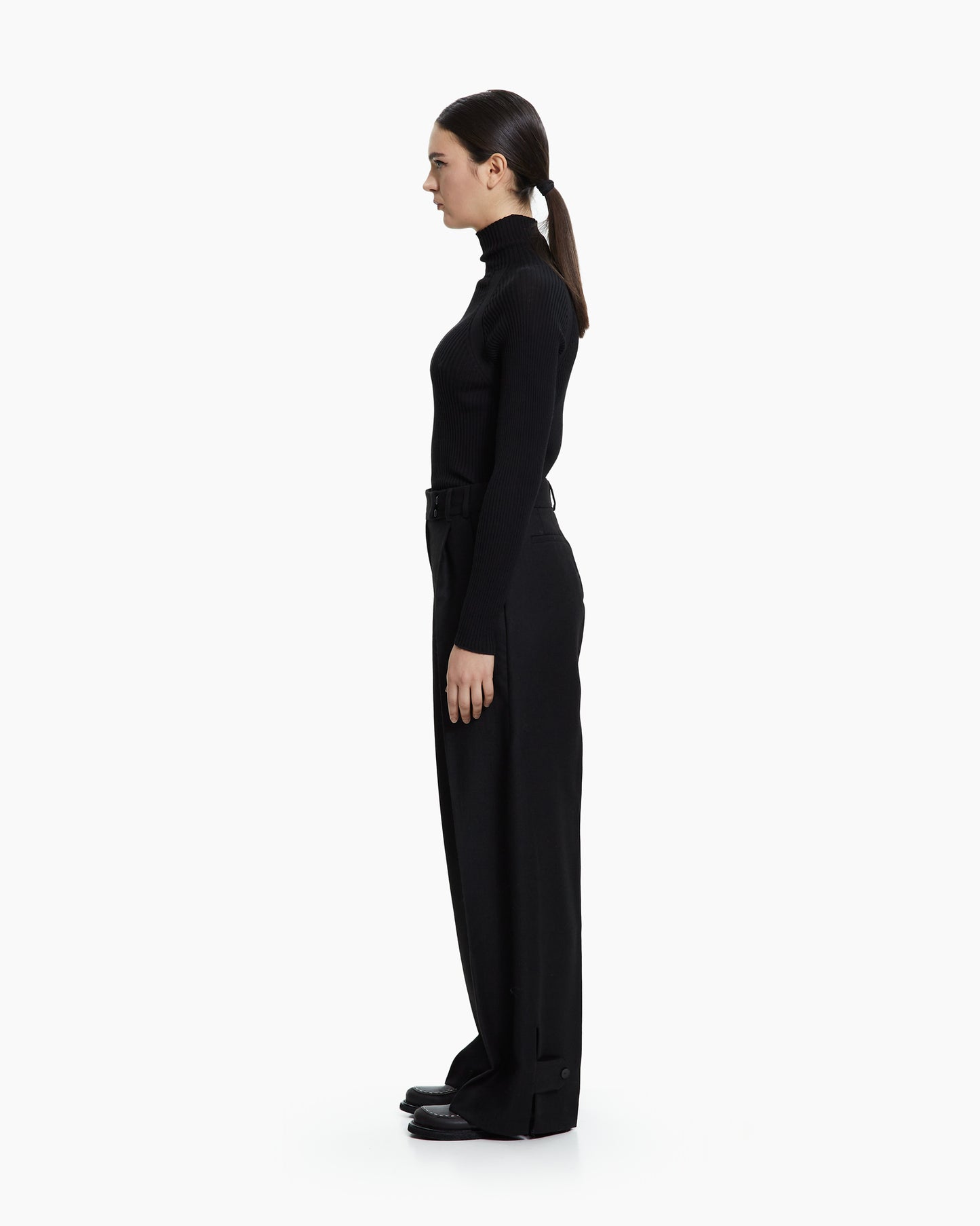 _MALLONI Pantalone palazzo NERO
