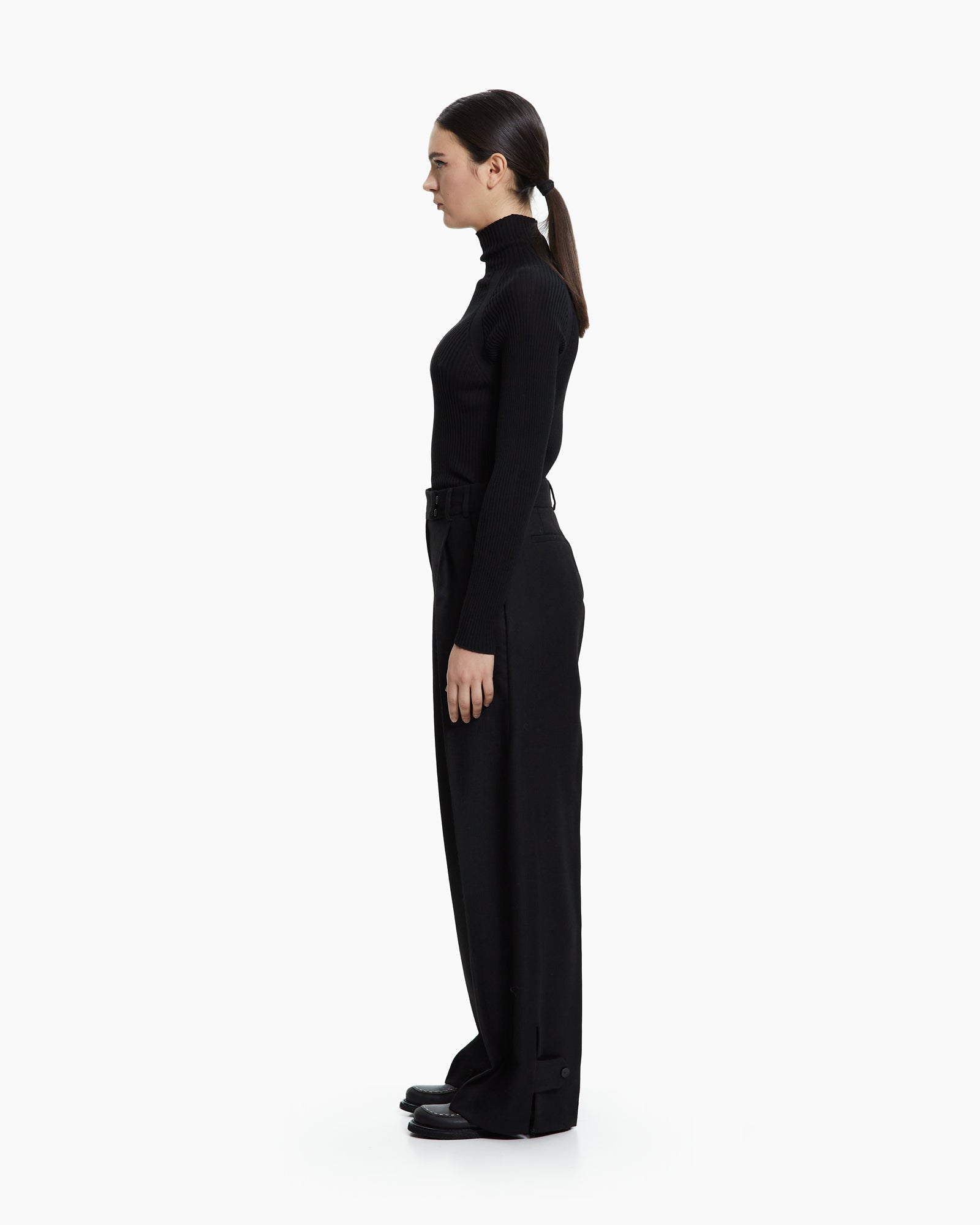 _MALLONI Pantalone palazzo NERO