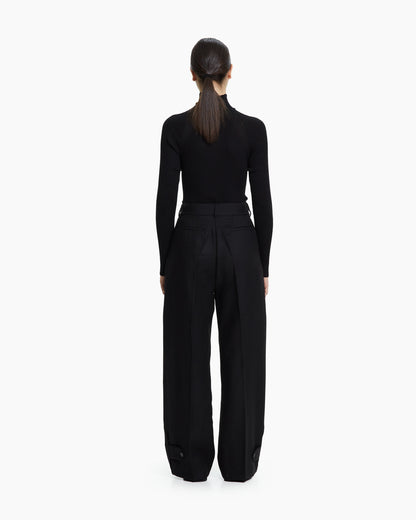 _MALLONI Pantalone palazzo NERO