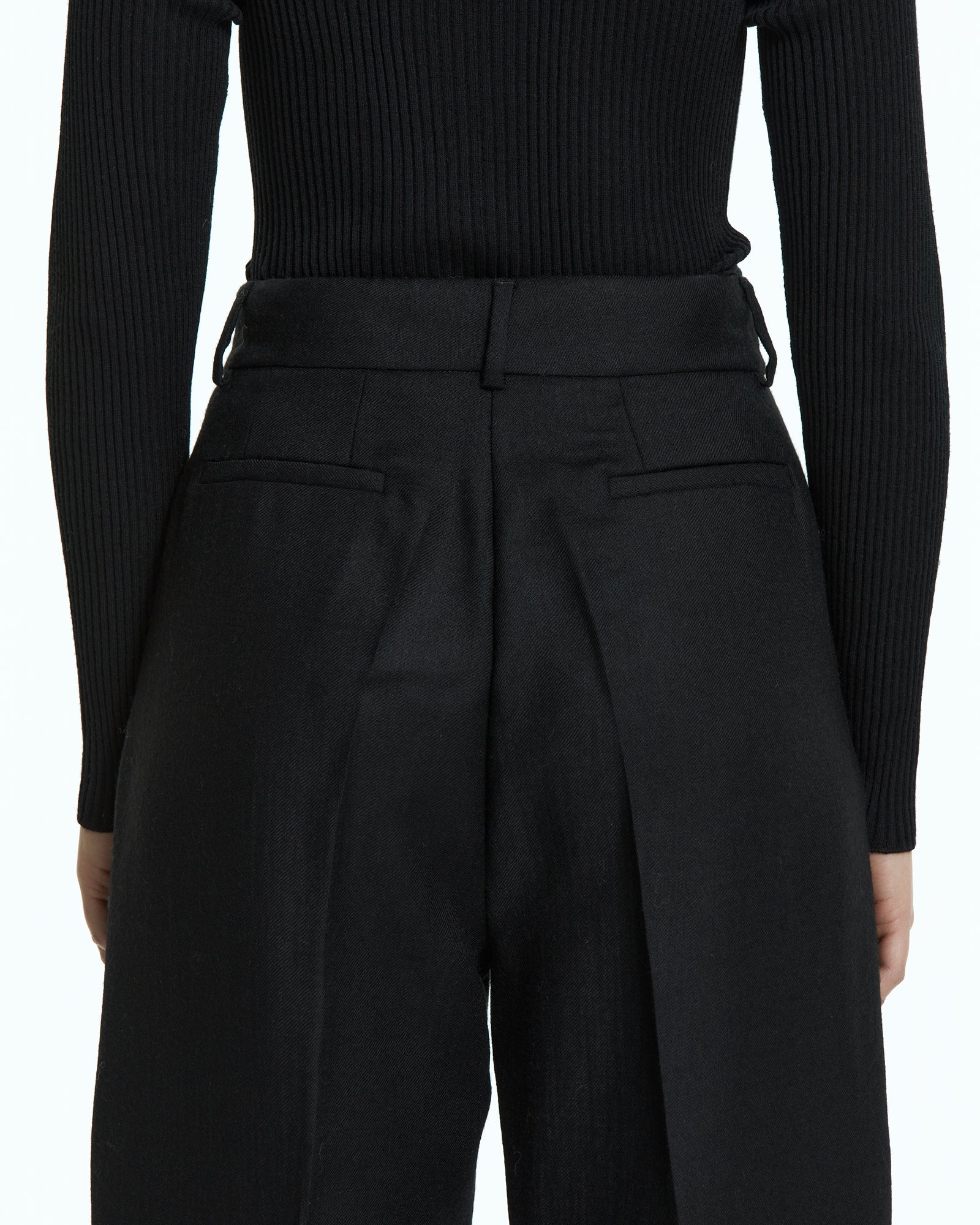 _MALLONI Pantalone palazzo NERO