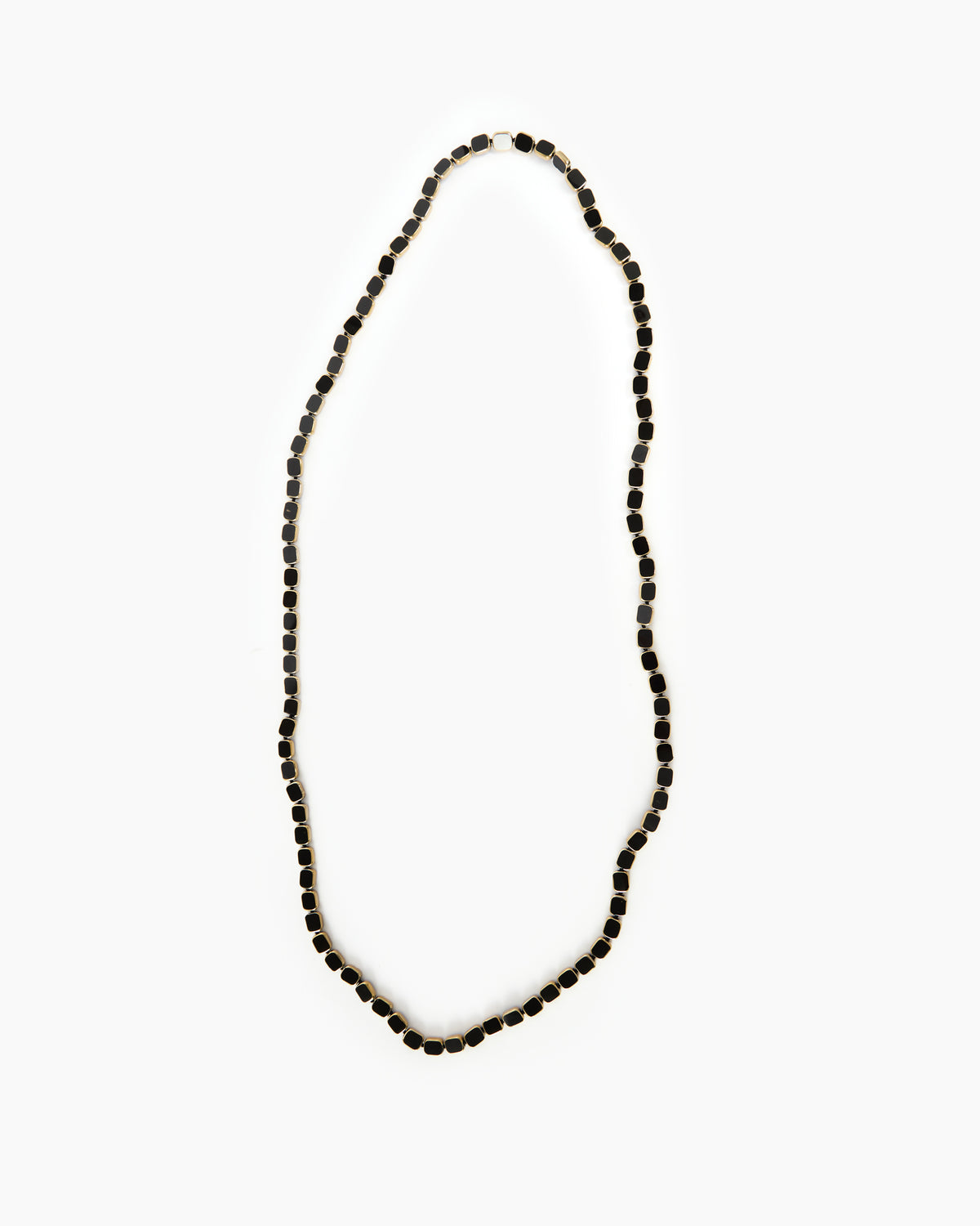 _MALLONI Collana lunga con elementi geometrici NERO