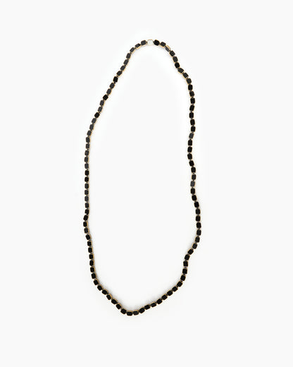 _MALLONI Collana lunga con elementi geometrici NERO