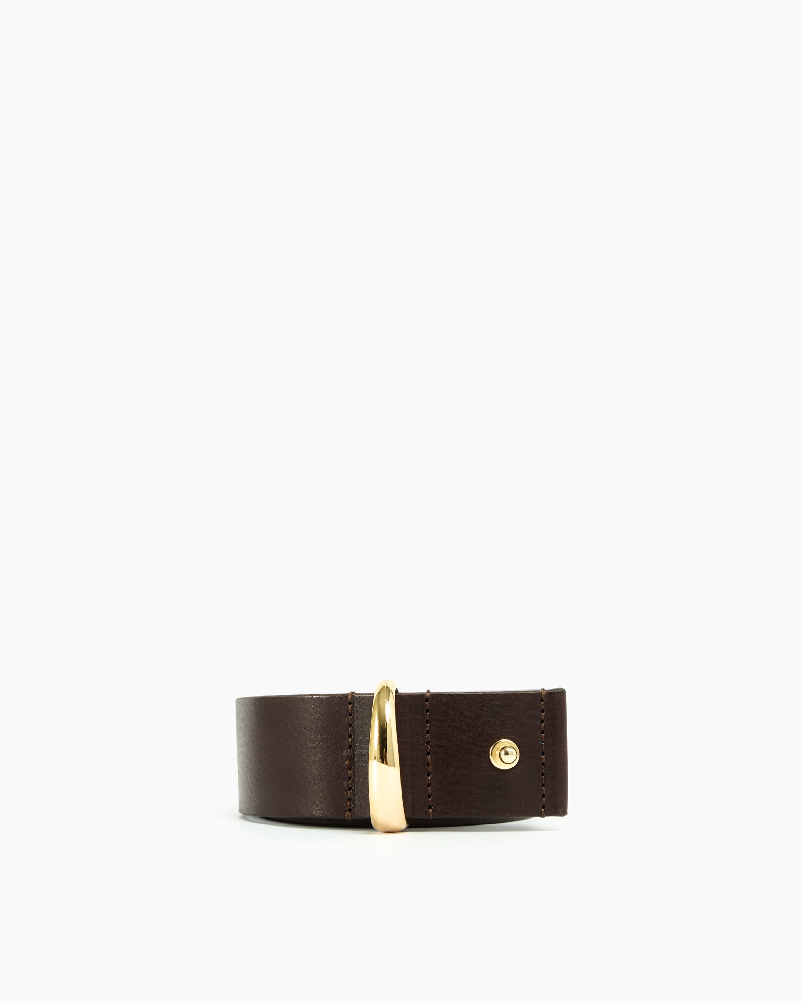 _MALLONI Cinta in pelle MARRONE