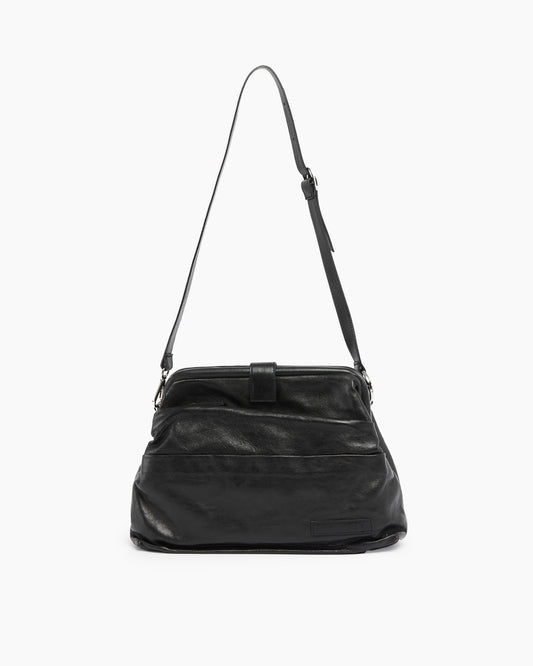 _MALLONI Borsa con dettagli drappeggiati NERO