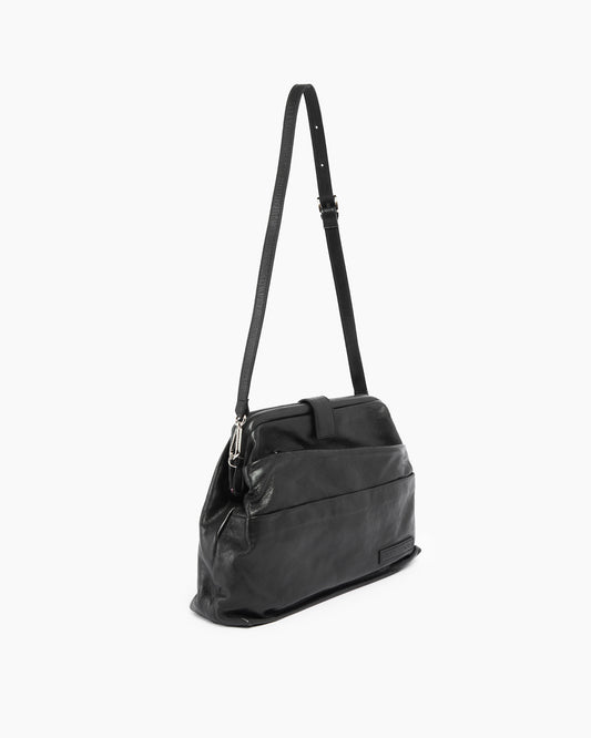 _MALLONI Borsa con dettagli drappeggiati NERO