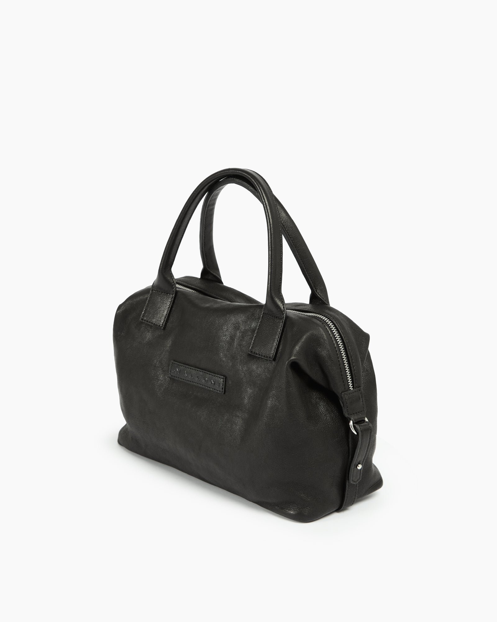 _MALLONI Borsa in pelle NERO