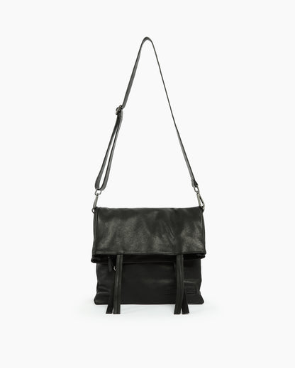 _MALLONI Borsa a tracolla in pelle NERO