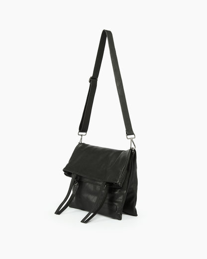 _MALLONI Borsa a tracolla in pelle NERO