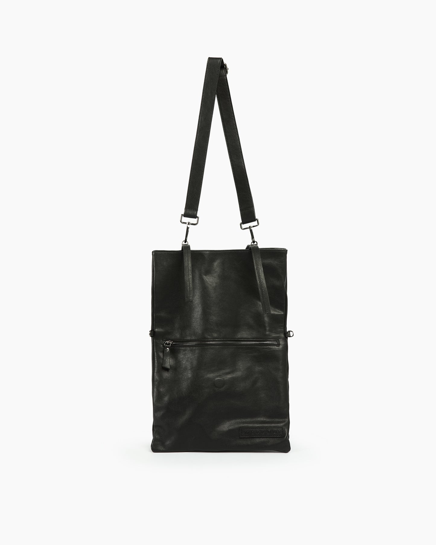 _MALLONI Borsa a tracolla in pelle NERO