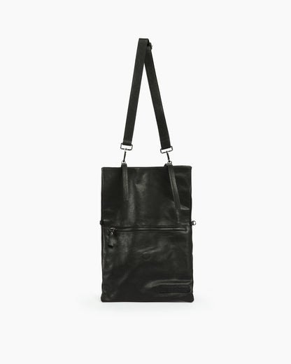 _MALLONI Borsa a tracolla in pelle NERO