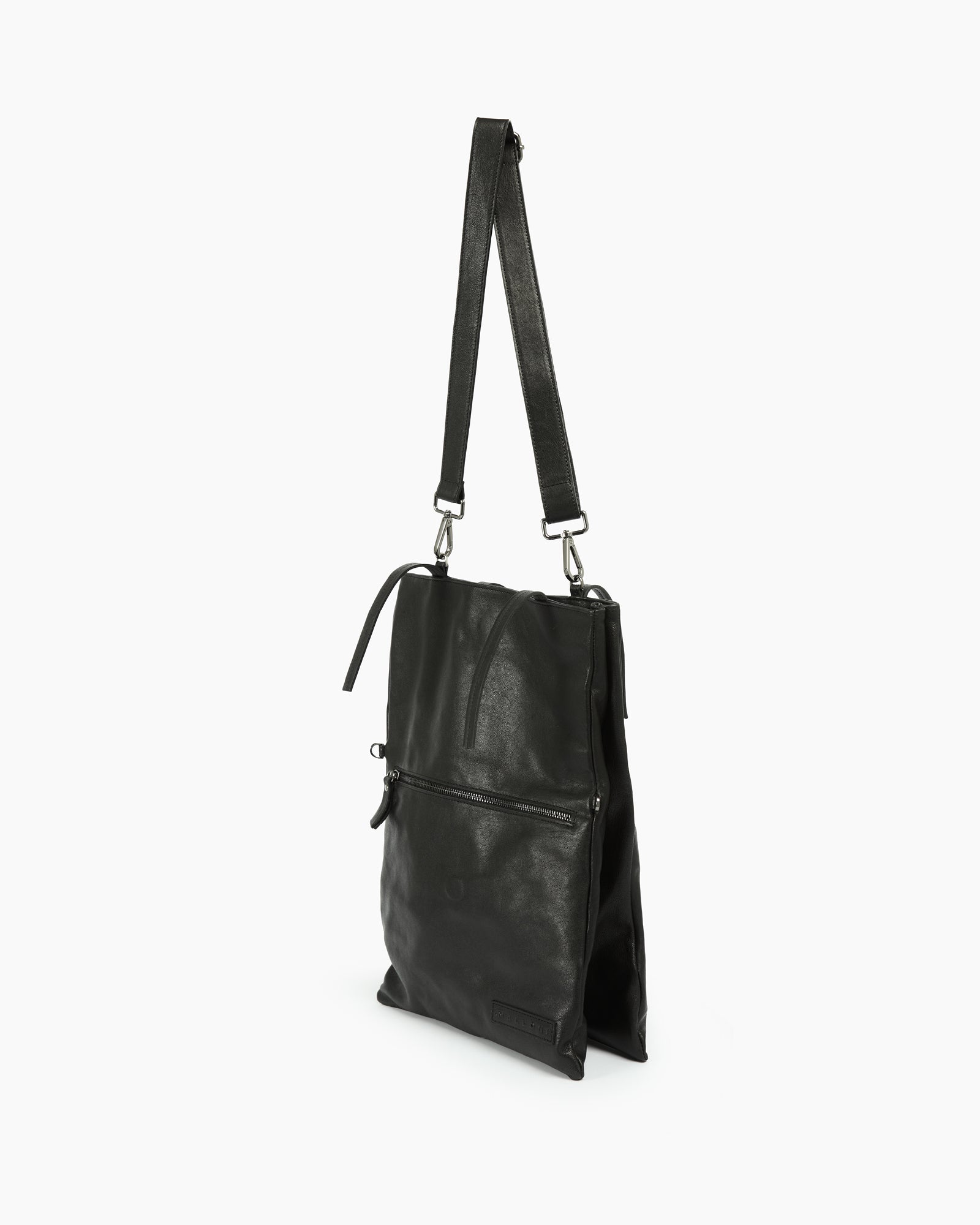 _MALLONI Borsa a tracolla in pelle NERO