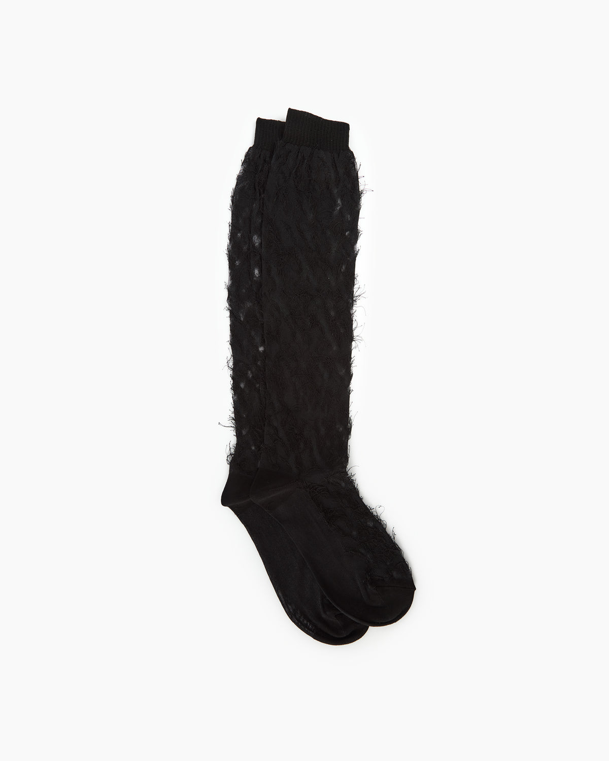 _MALLONI Gambaletto in tulle lavorato NERO