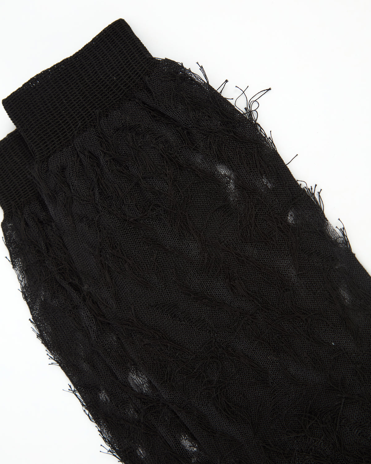 _MALLONI Gambaletto in tulle lavorato NERO