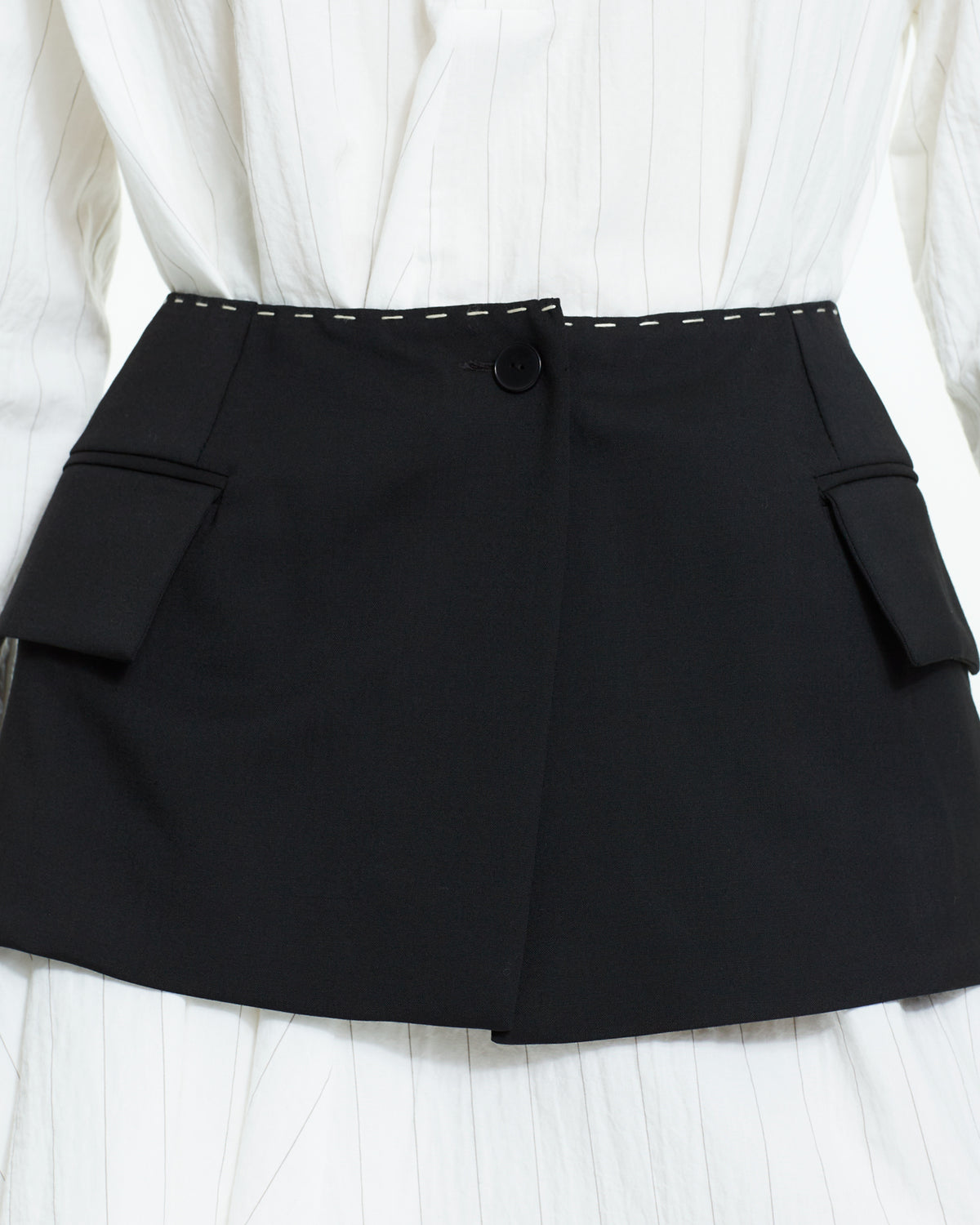 _MALLONI Cintura bustier sartoriale NERO