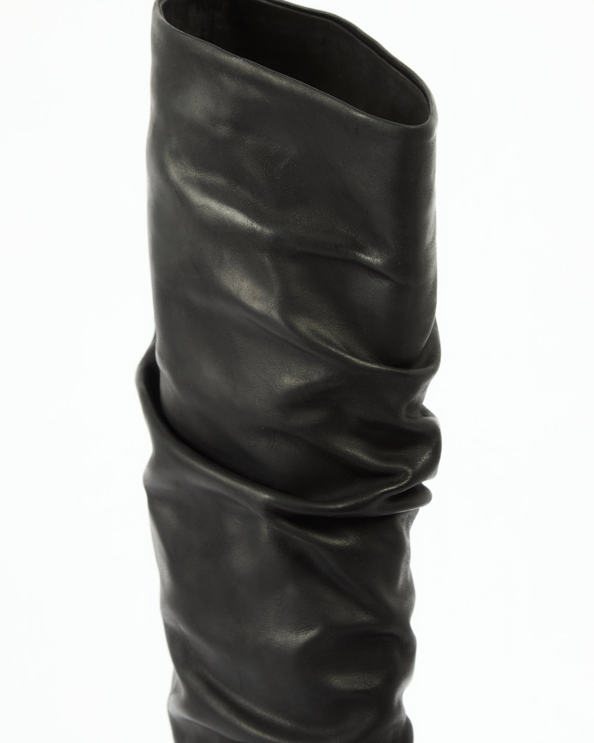 _MALLONI Stivale alto in pelle NERO