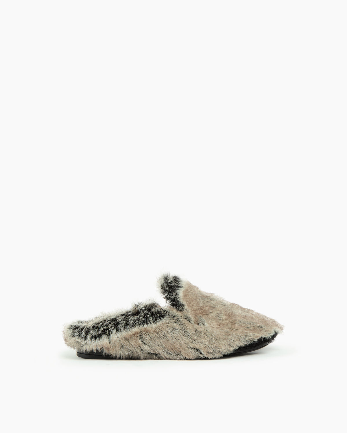 _MALLONI Mules in eco-pelliccia GRIGIO