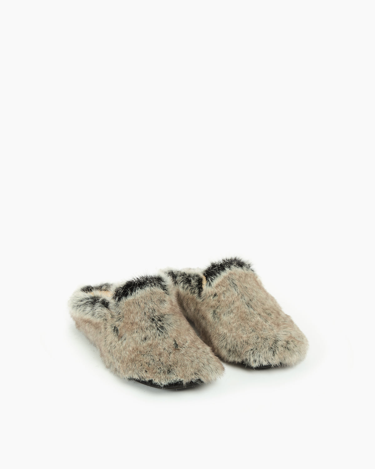 _MALLONI Mules in eco-pelliccia GRIGIO