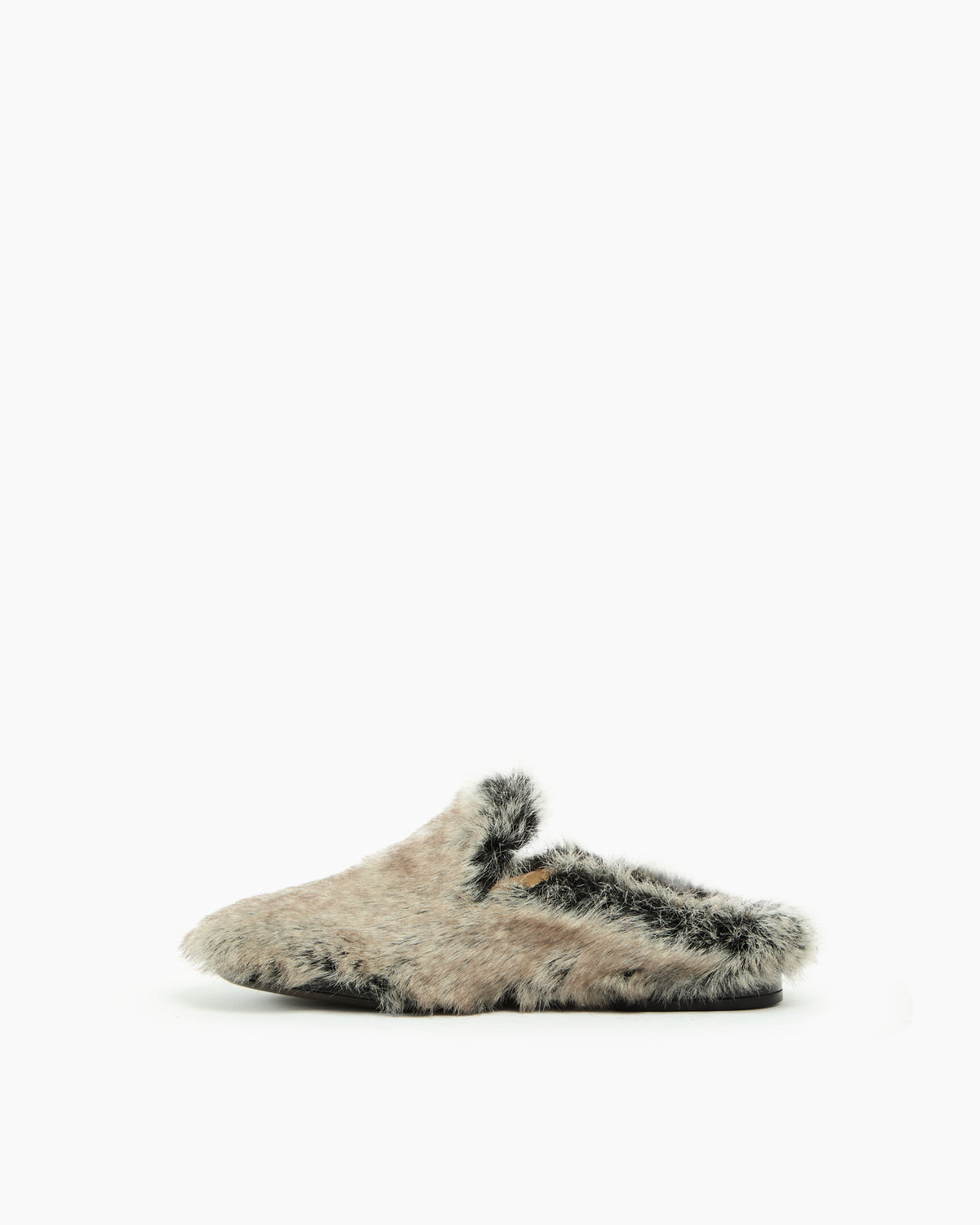 _MALLONI Mules in eco-pelliccia GRIGIO