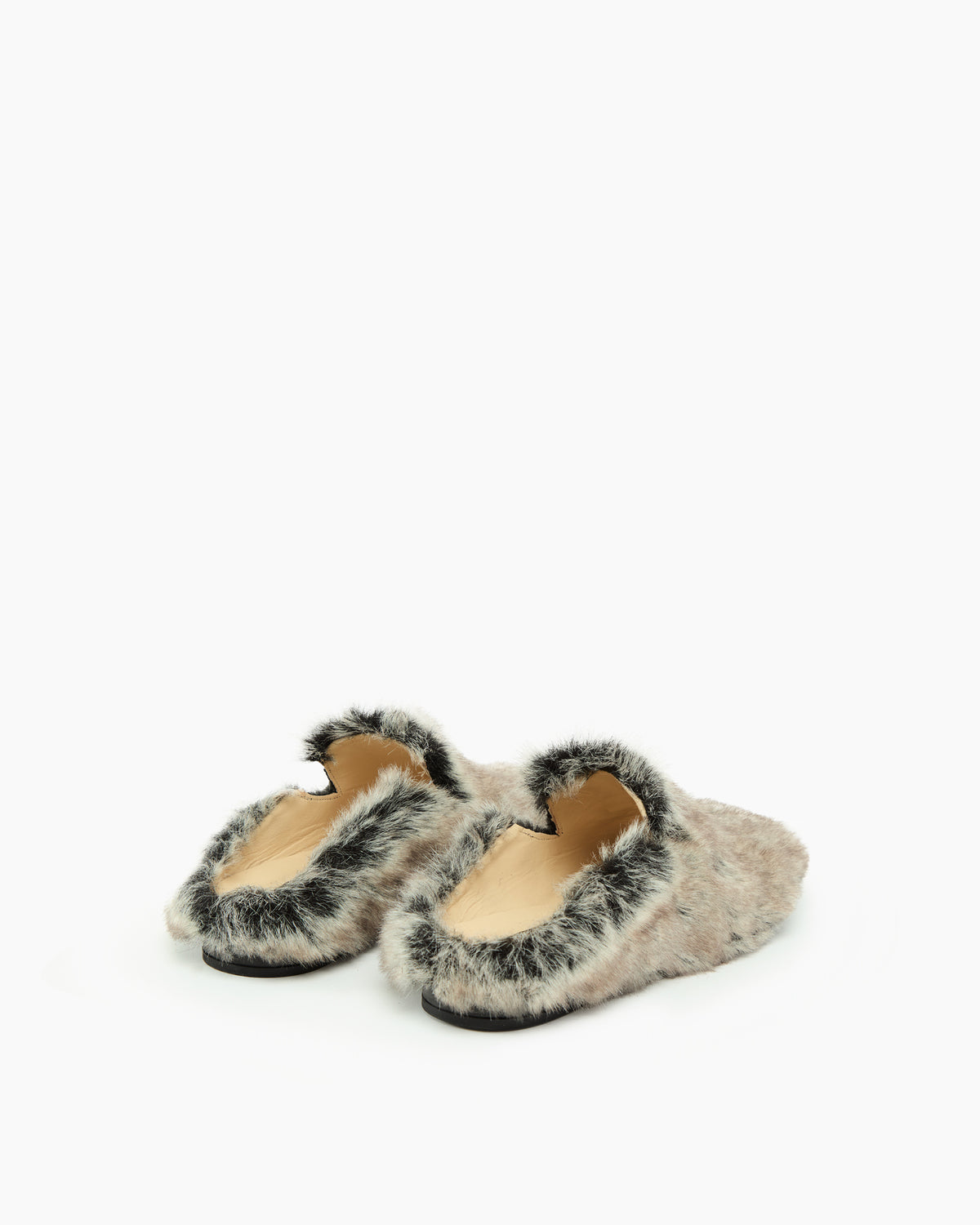 _MALLONI Mules in eco-pelliccia GRIGIO