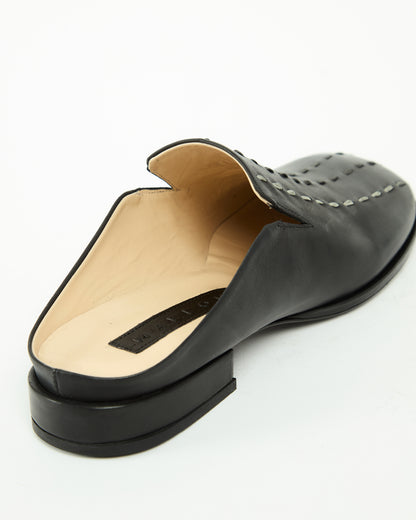 _MALLONI Sabot con impunture decorative NERO
