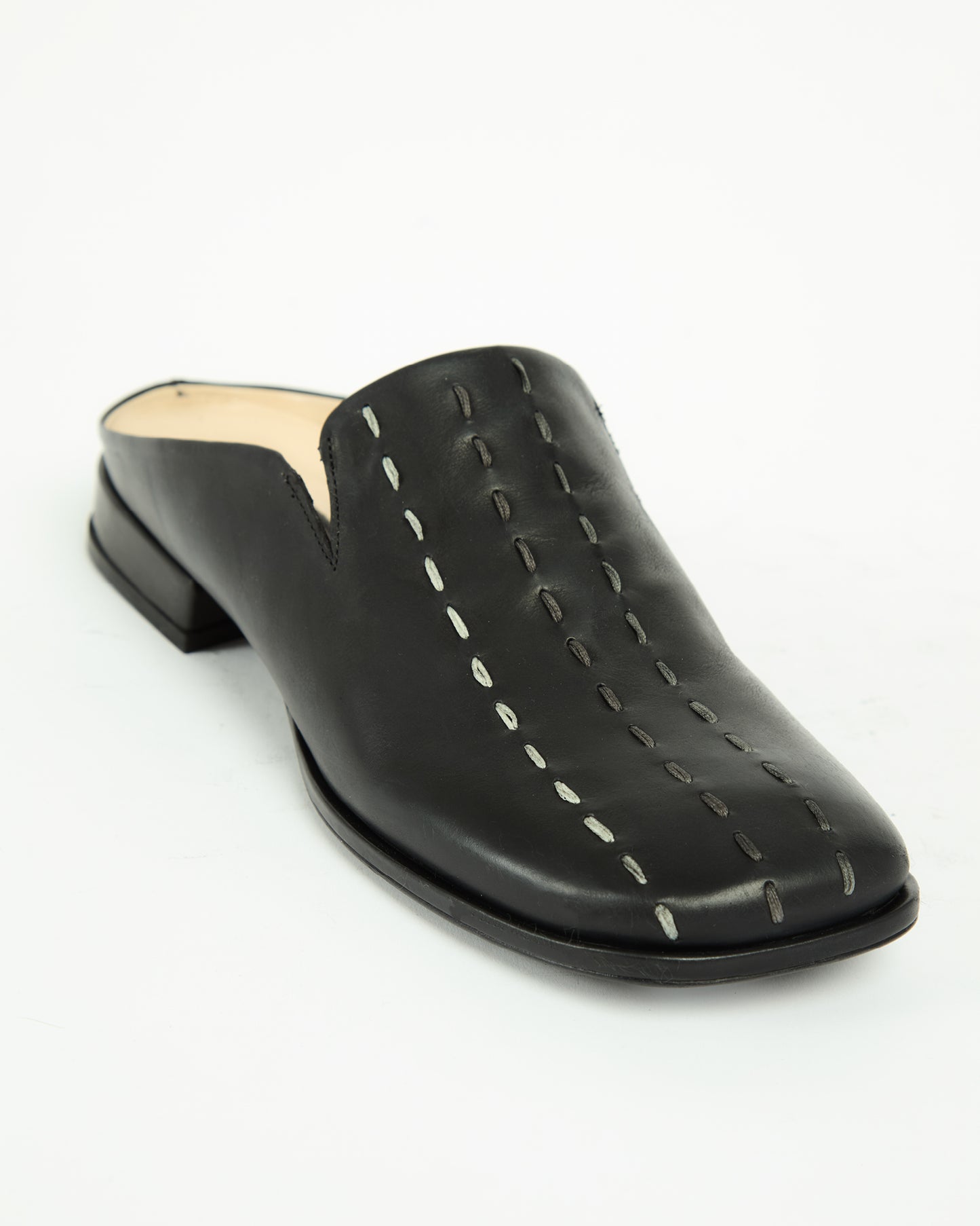 _MALLONI Sabot con impunture decorative NERO