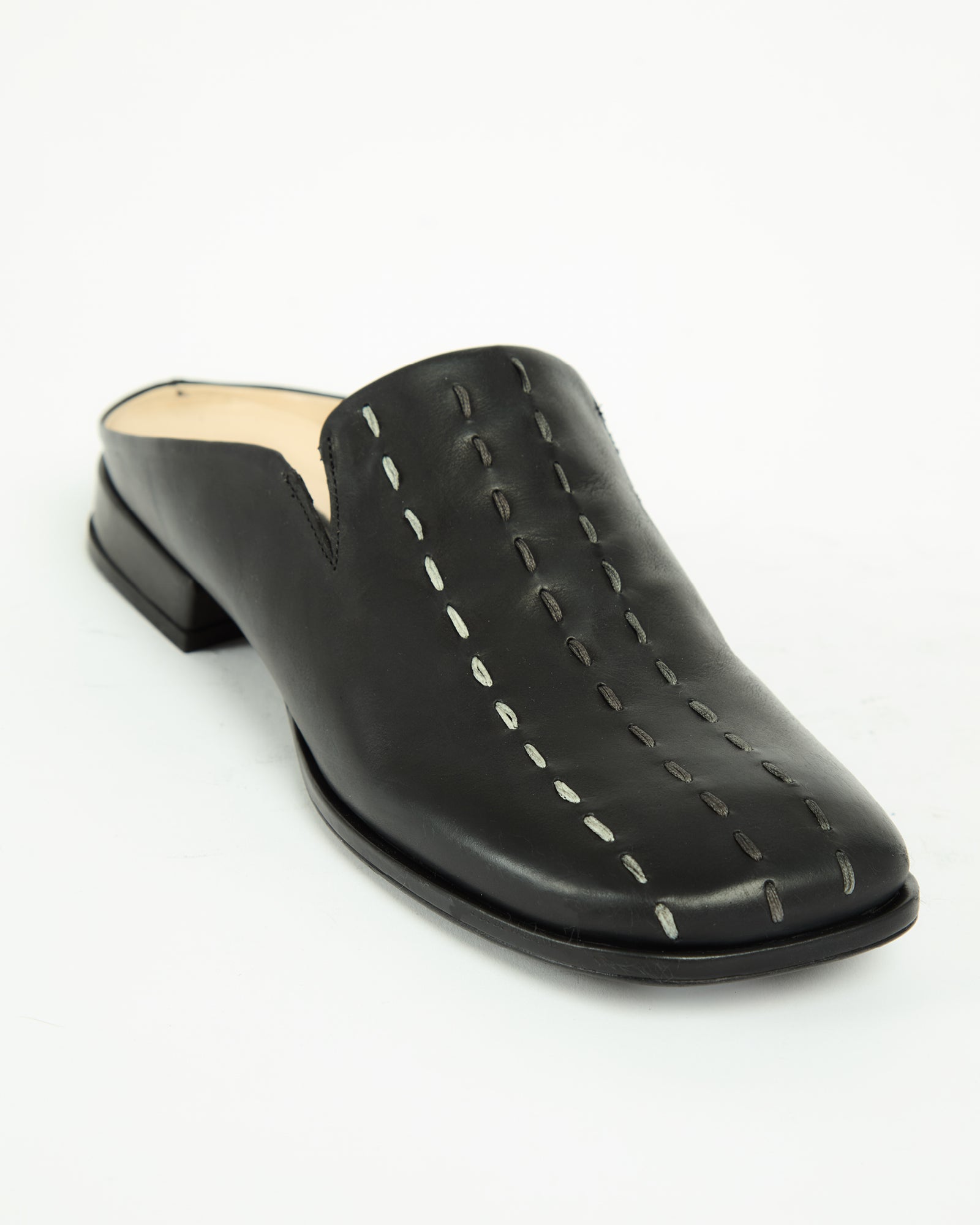 _MALLONI Sabot con impunture decorative NERO
