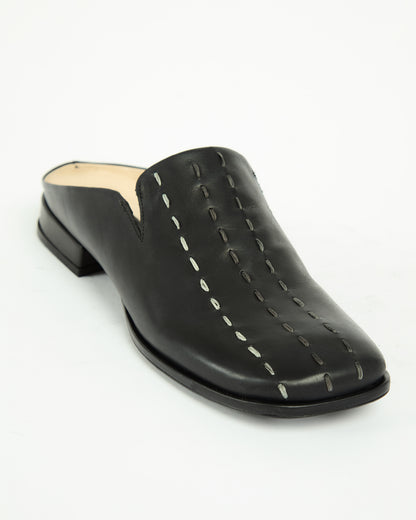 _MALLONI Sabot con impunture decorative NERO